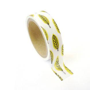 Masking tape metallized leaf 1.5 cm x 10 m