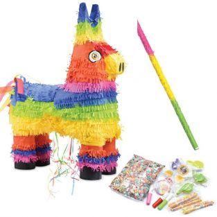 Coffret Piñata Âne et ses suprises + bâton