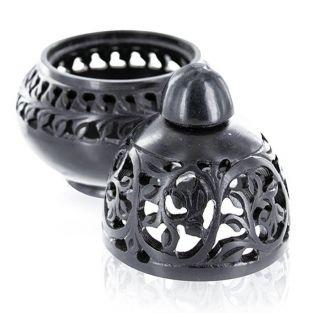 Black stone Censer - Incense holder Venice