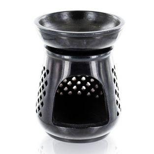 Diffuseur porte-encens  Moucharabieh en pierre noire