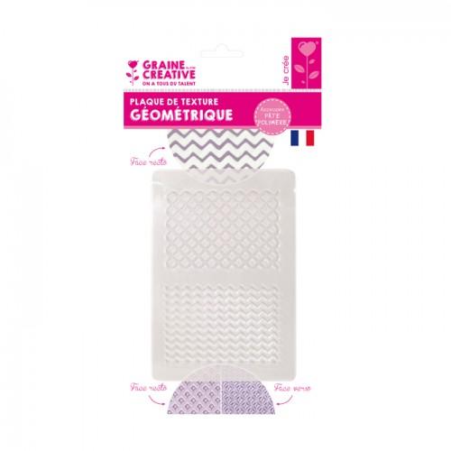 Plaque de texture pour pâte polymère - géometrique Plaque de texture pour pâte polymère - géometrique