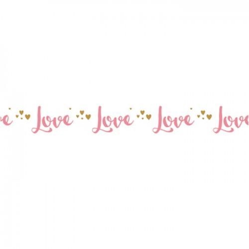 Washi Tape - Love on white background - 15 m x 1 cm Washi Tape - Love on white background - 15 m x 1 cm