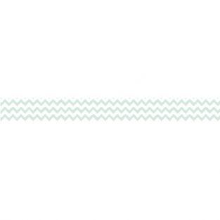 Washi Tape - Green Zigzag - 15 m x 1,5 cm