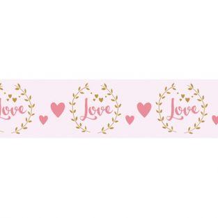 Washi Tape Love sur fond blanc - 15 m x 3 cm