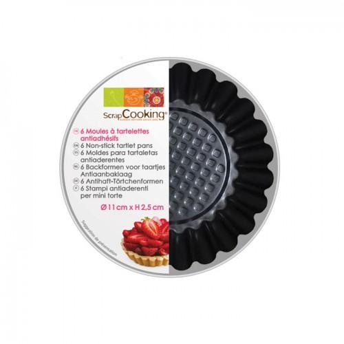 6 moules tartelettes Ø 11 cm 6 moules tartelettes Ø 11 cm