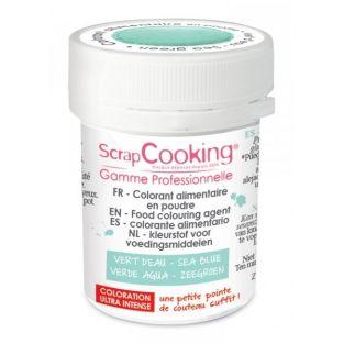 Colorant alimentaire en poudre vert d'eau 5 g