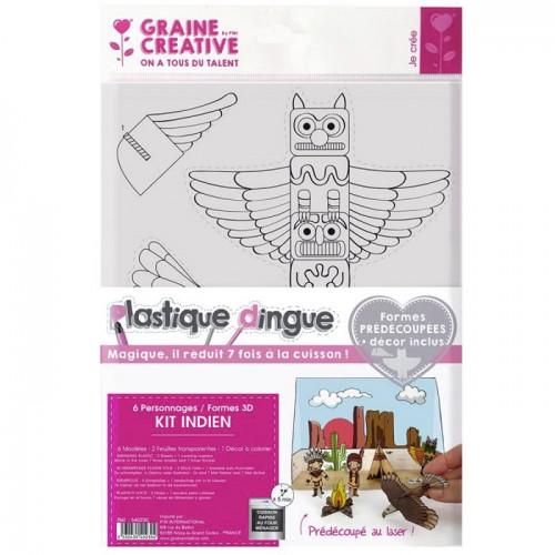 Kit plastique fou - théatre en 3D - Indiens Kit plastique fou - théatre en 3D - Indiens