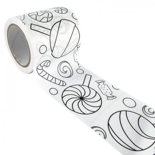 Customizable Masking tape - Candies 4,6 cm x 5 m Customizable Masking tape - Candies 4,6 cm x 5 m