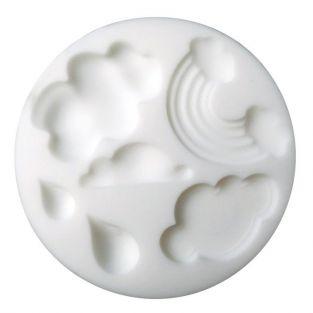 Mini moule en silicone pour pâte FIMO - Nuages