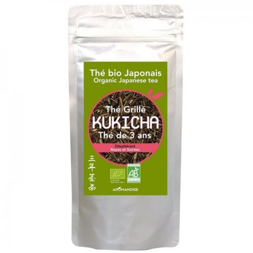 Brindilles de thé vert bio japonais Kukicha 80 g Brindilles de thé vert bio japonais Kukicha 80 g