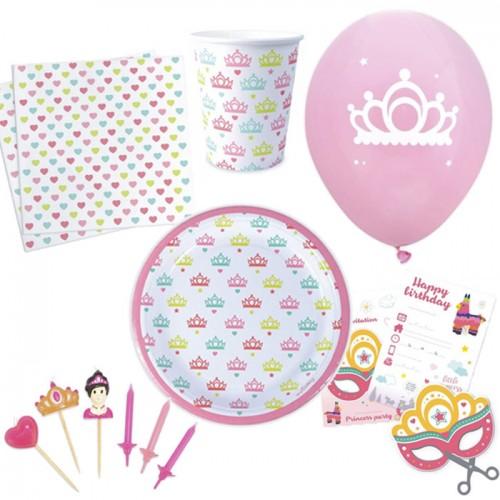 Kit vaisselle anniversaire Princesse Kit vaisselle anniversaire Princesse