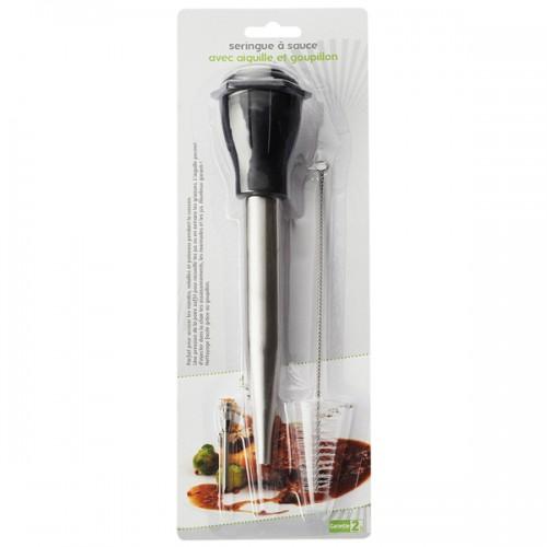 Sauce syringe with needle and brush Sauce syringe with needle and brush