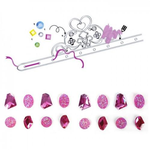 Princess tiara set to customize - pink gemstones Princess tiara set to customize - pink gemstones
