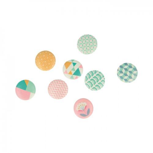 8 cabochons en bois Scandisweet 8 cabochons en bois Scandisweet