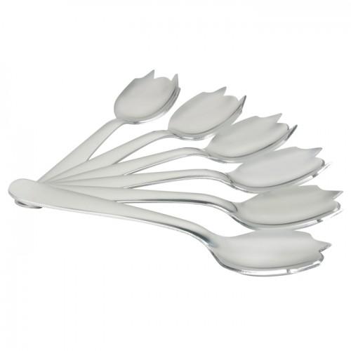 6 cucharas de ostras de inox 6 cucharas de ostras de inox