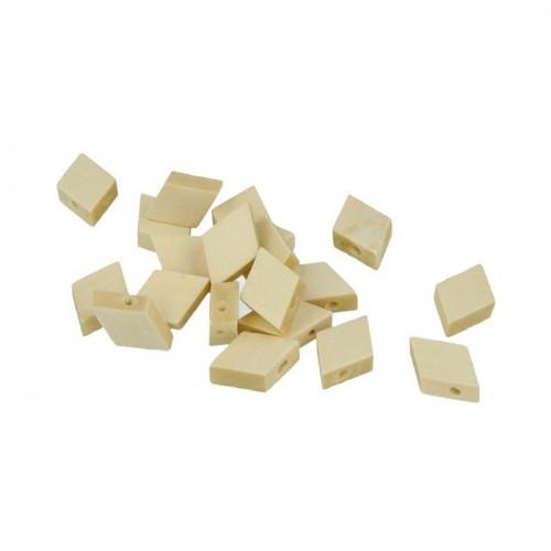 10 perles en bois losanges 20 mm 10 perles en bois losanges 20 mm