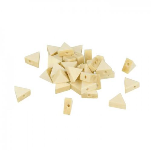 15 perles en bois triangulaires 12 x 10 mm 15 perles en bois triangulaires 12 x 10 mm