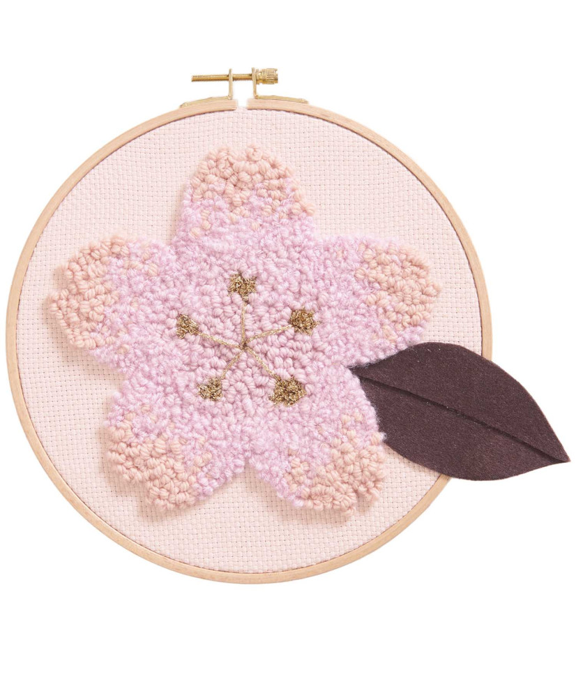 Coffret broderie fleur de cerisier Coffret broderie fleur de cerisier