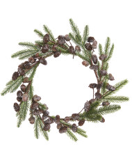 Couronne artificielle branche de pin