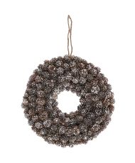 Couronne artificielle de mini pommes de pin