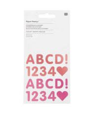 16 planches d'autocollants alphabet, chiffres