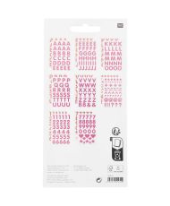 16 planches d'autocollants alphabet, chiffres