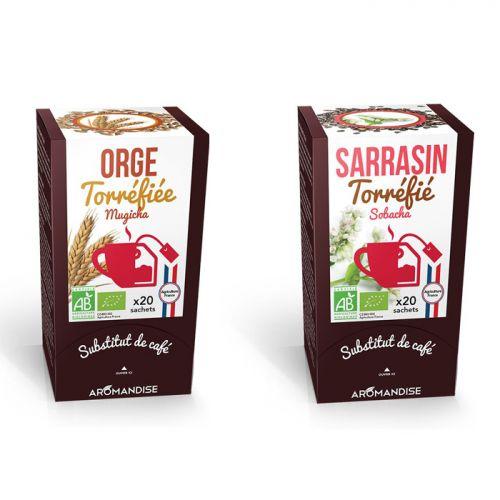 Coffret de céréales torréfiées Orge et Sarrasin Coffret de céréales torréfiées Orge et Sarrasin