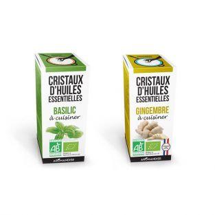 Essential Oil Crystals - Basil and Ginger