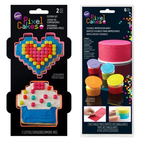 Cookie Cutters & Texture Plate - Pixels Cookie Cutters & Texture Plate - Pixels