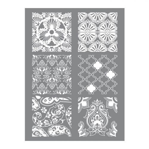 Stencil 11,4 x 15,3 cm for polymer clay - Hindu Stencil 11,4 x 15,3 cm for polymer clay - Hindu