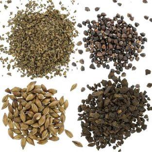 Coffret 4 céréales torréfiées Pissenlit, Orge, Sarrasin et Chicorée