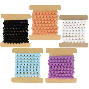 Kit 5 rubans à pompons