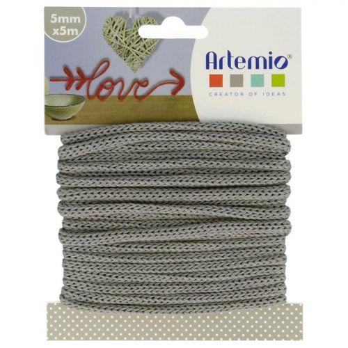Hilo para tejer 5 mm x 5 m - gris Hilo para tejer 5 mm x 5 m - gris