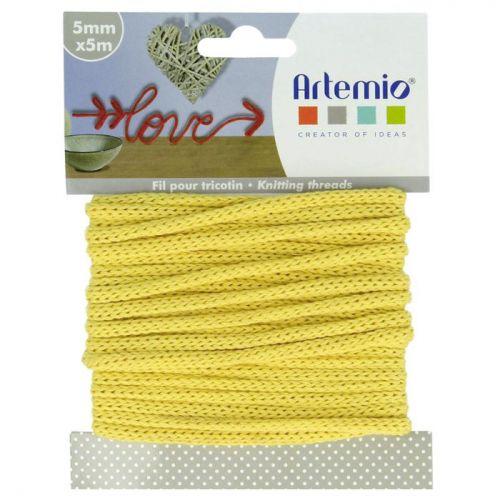 Fil ? tricotin 5 mm x 5 m - jaune