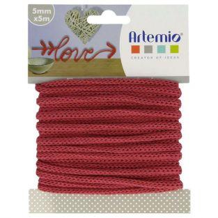 Hilo para tejer 5 mm x 5 m - rojo