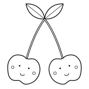 Tampon en bois - Cerises
