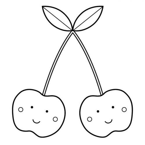 Tampon en bois - Cerises Tampon en bois - Cerises