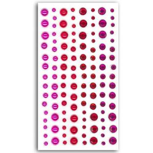  120 perles fuschia-rouge 