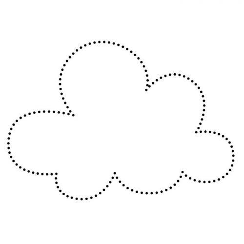 Tampon en bois - Nuage Tampon en bois - Nuage