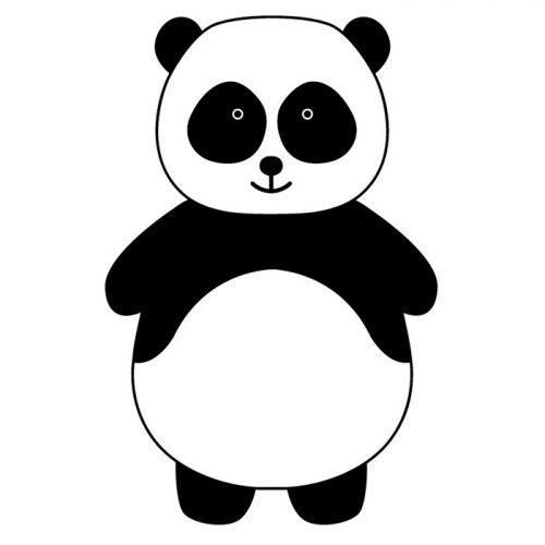 Tampon en bois - Panda Tampon en bois - Panda