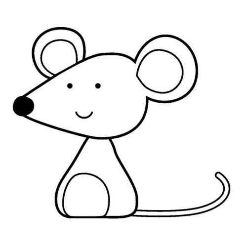 Tampon en bois - Souris Tampon en bois - Souris