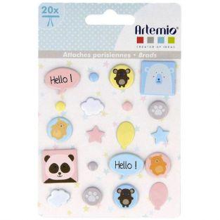 Attaches parisiennes Animaux adorables x 20