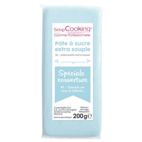 Easy-to-roll sugar paste 200 g - light blue Easy-to-roll sugar paste 200 g - light blue