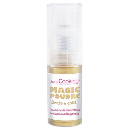 Poudre alimentaire irisée dorée 7 g Poudre alimentaire irisée dorée 7 g