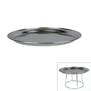 Plateau de fruits de mer ? 36 cm et son support inox