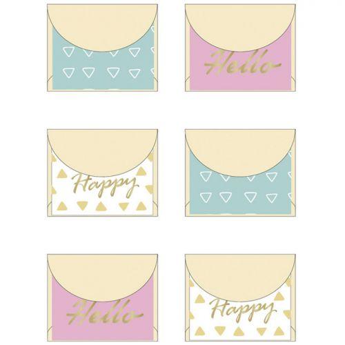 Mini envelopes 5 x 4 cm - Happy Mini envelopes 5 x 4 cm - Happy