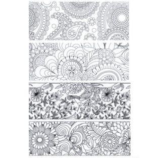4 XL Washi coloring tapes