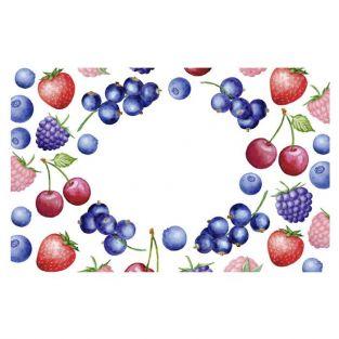 Etiquettes ? confiture x 100 - Motifs fruits rouges