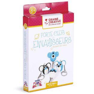 Coffret pour enfants porte-clés en pâte FIMO - Les Envahisseurs