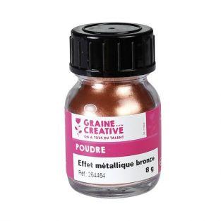 Poudre effet métalllique bronze pour pâte FIMO - 8 g